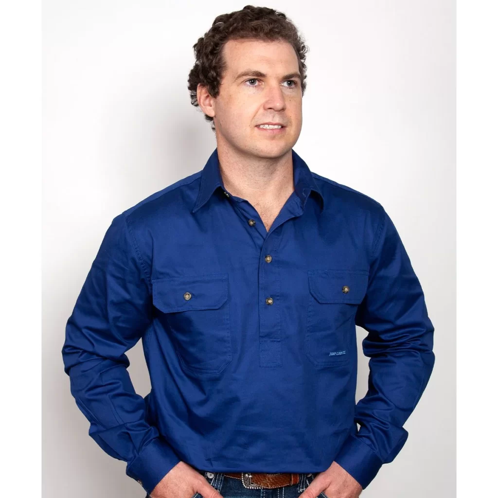 View more JCA Mens Cameron Work shirt 1/2 button