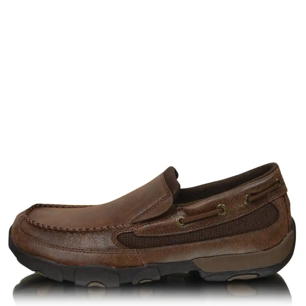 C - TC - Twisted X Men’s Driving Mocs Slip on D Toe