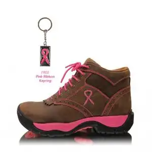 Twisted X Women’s Pink Ribbon All Around Laceup