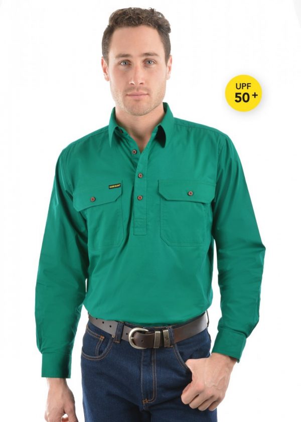 Thomas Cook-Mens-Hard Slog-Half  Placket-Cotton Shirt - Image 4