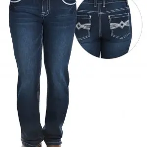 Pure Western - Wmns -Nancy Straight Leg Jean- Midnight