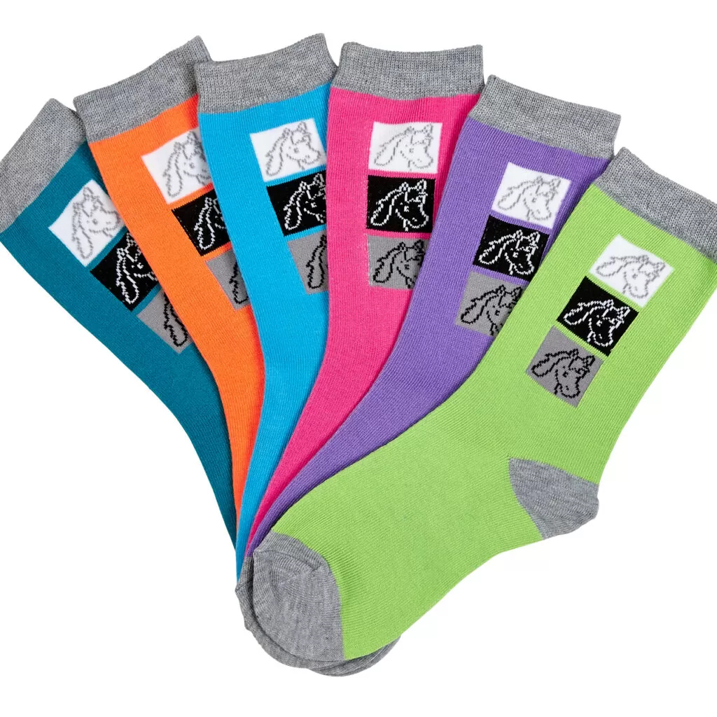 BRIG - Horse Head Boxes Crew Socks