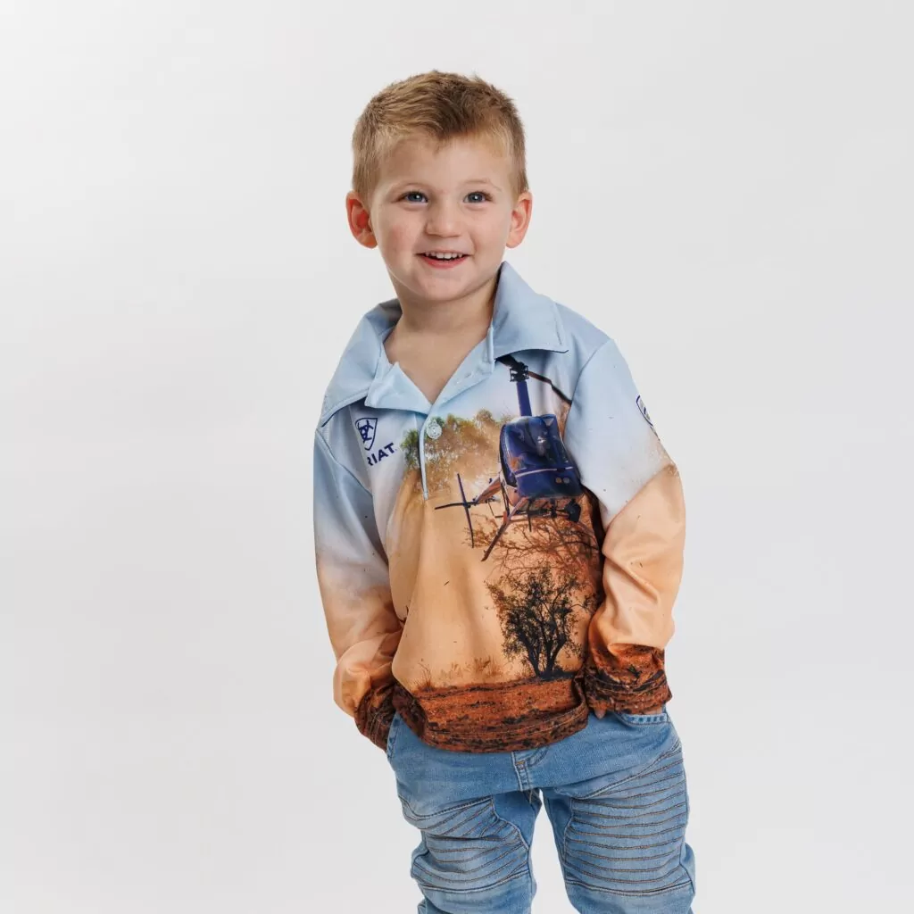 IND24 - JCA - ARIAT Kids Unisex L/S Fishing Shirt