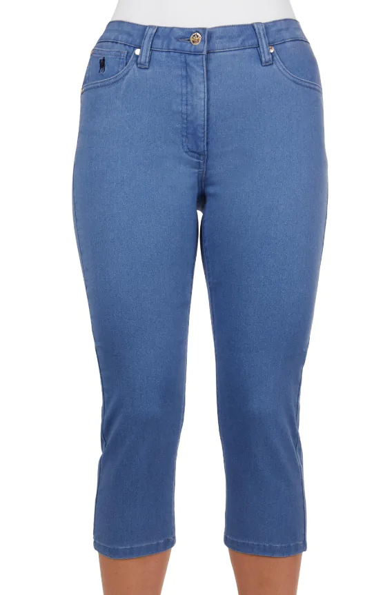 IND24 - Thomas Cook Wmns Suzie Slimmer Capri - Avalon Wash