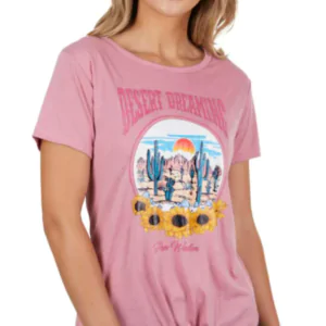 Pure Western Women's Harper Short Sleeve Tee - Size 20