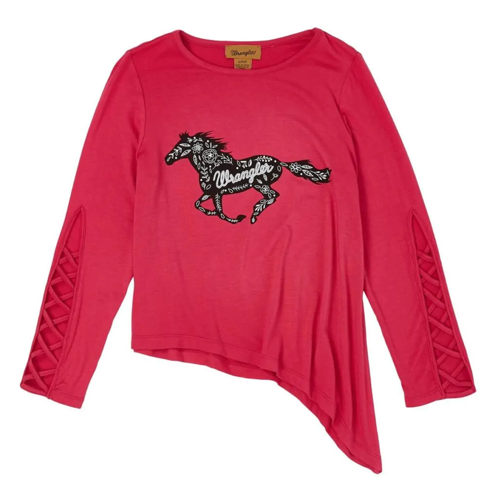 ***SALE*** WRANGLER Gls Asymmetrical Hem L/S Top - WAS $69.95