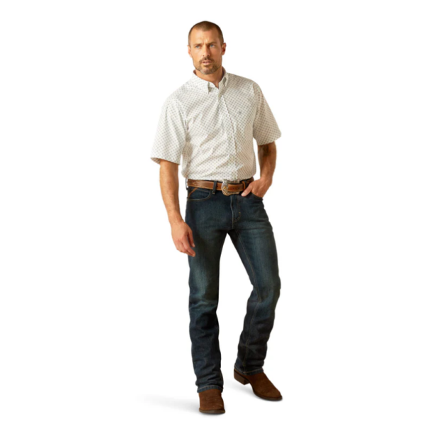 IND24 - JCA - Ariat Men's Emre Fitted Short Sleeve Shirt - Image 4