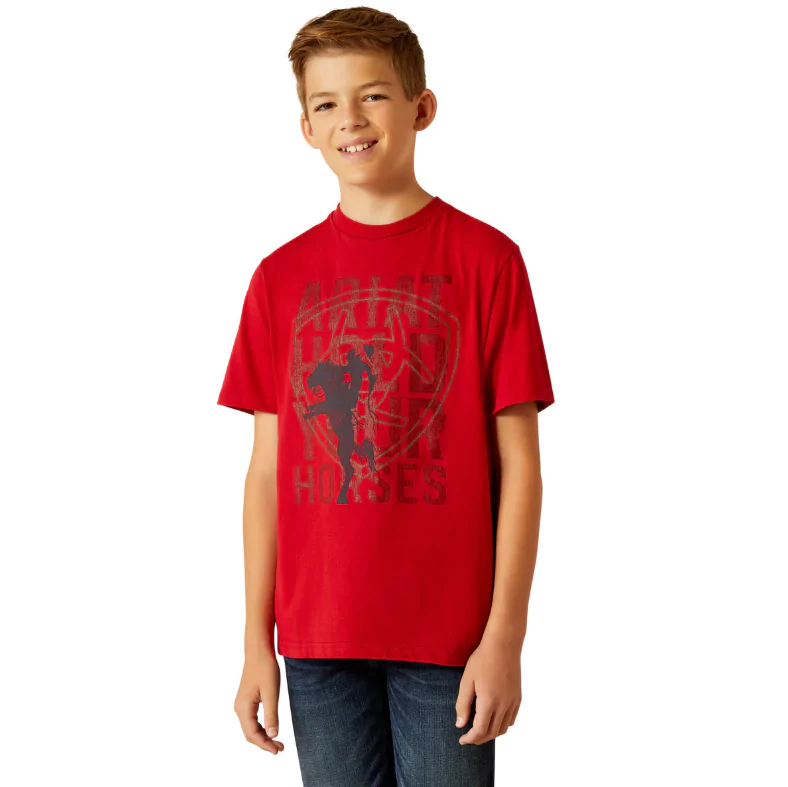 IND24 - JCA - Ariat Boys Hold Your Horses T Shirt
