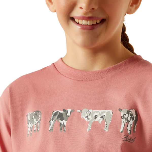 IND24 - JCA - Ariat Girls Mini Cow Squad T Shirt - Image 4