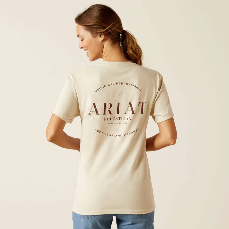 IND25 - ARIAT Women's Stamp Seal Tee - Natural