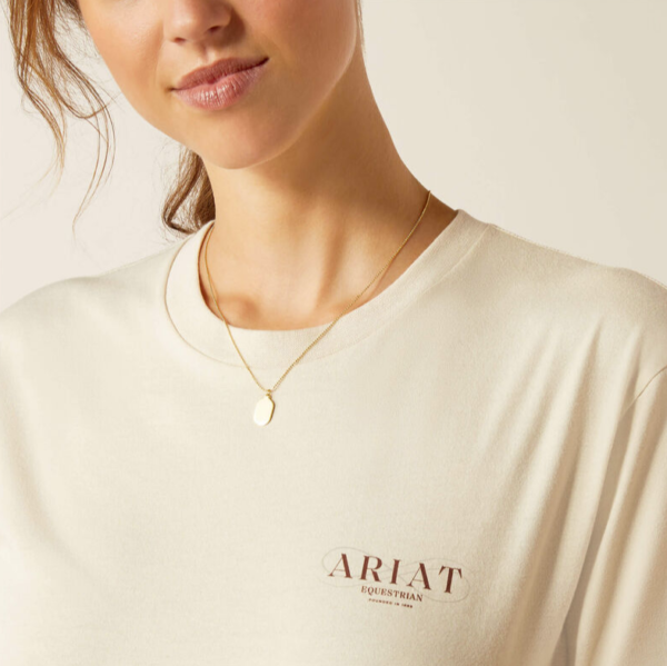 IND25 - ARIAT Women's Stamp Seal Tee - Natural - Image 4