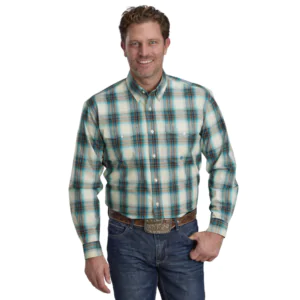 ROPER - Men's Amarilo Collection LS Shirt Plaid Brown