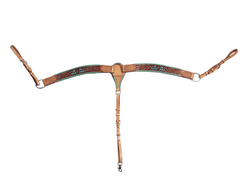 STC - Fort Worth Cactus Turquoise Breastcollar