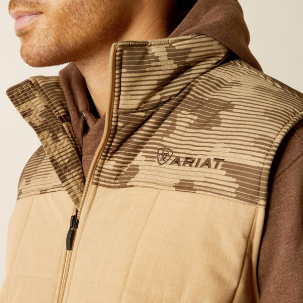 Ariat - Mens Crius Insulated Vest - Cornstalk Heather - Image 5