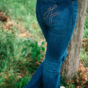 Hitchley & Harrow - Trouser - SR2164 "Montrose" Rose Gold Stitch Jeans