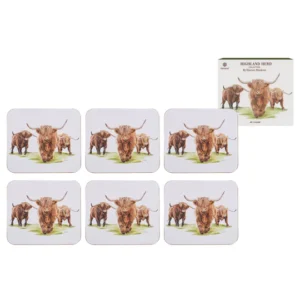 ASHDENE Highland Herd Drink Coasters