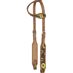 Silver Royal Sunflower Single Ear Headstall
