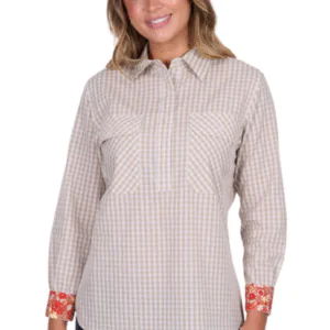 Hard Slog - Women's Sara Half Placket Long Sleeve Shirt