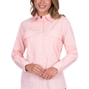 Hard Slog - Women's Jen Half Placket Long Sleeve Shirt