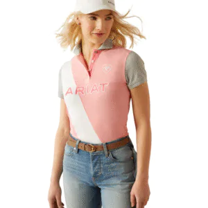 Ariat - Women's Taryn Polo - Flamingo Pink / Coral Paradise