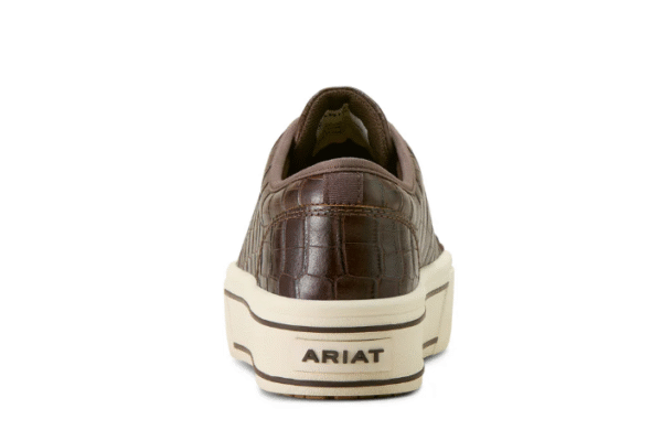 Ariat Women'a Skylar Shoe - Luxe Espresso Croc Print - Image 5