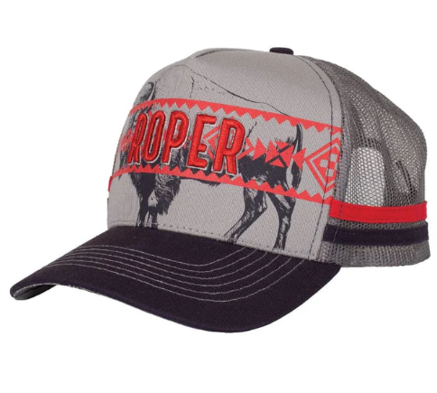 Rock & Roll Aztec Bison Cap