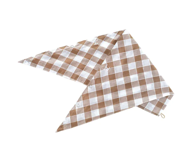 Just Country Carlee Double Sided Scarf - Tan / White Check