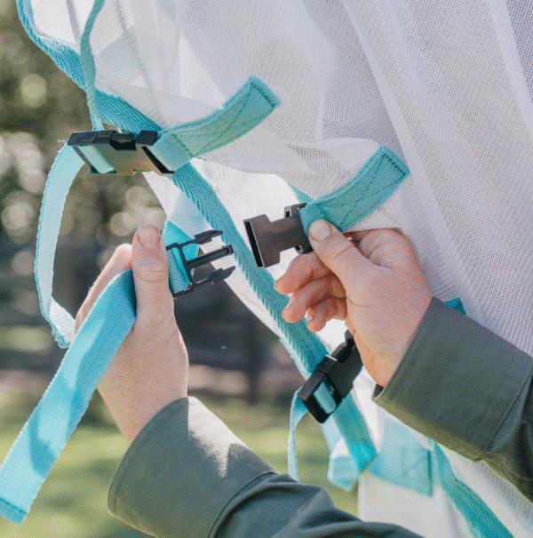 Dakota Fly Mesh Combo - White/Turquoise - Image 4