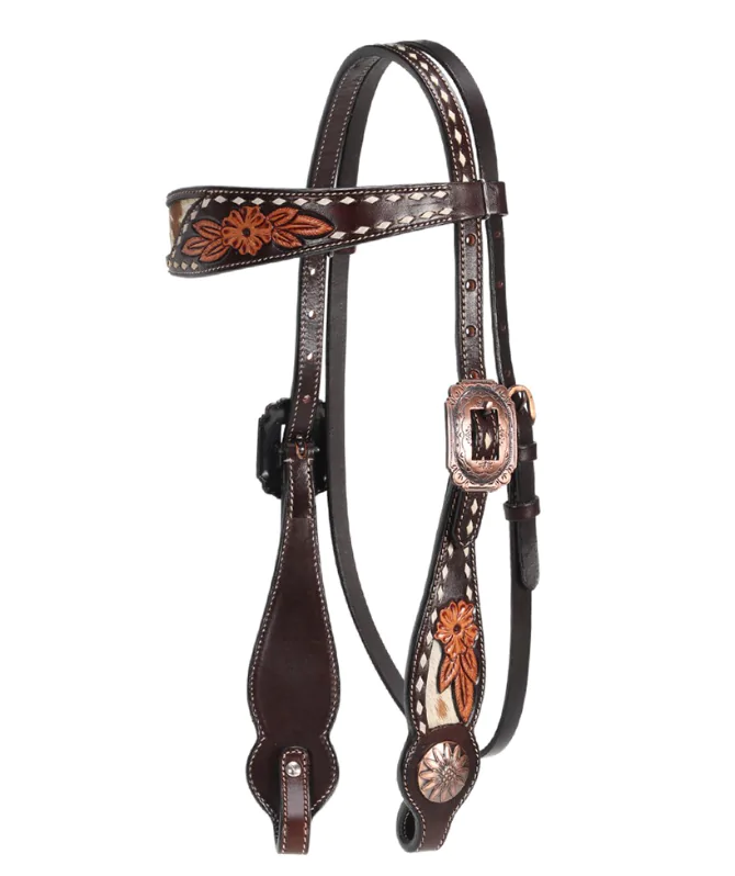 Fort Worth Halona Headstall - Cowhide