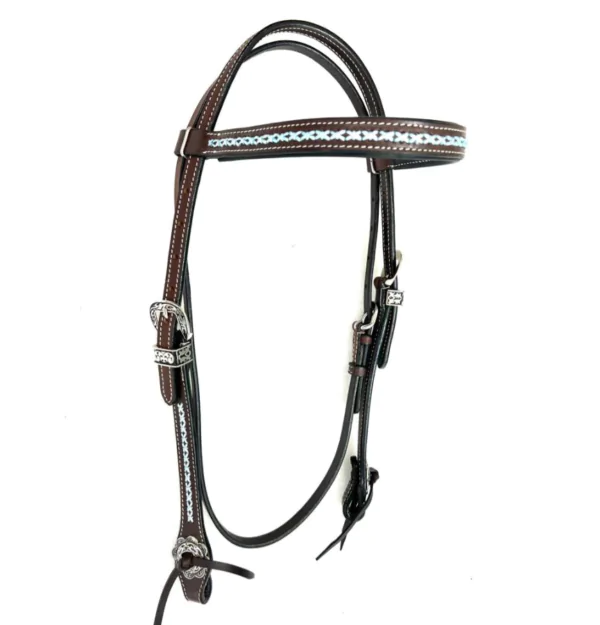 "KENTUCKY DENIM" Headstall - Smooth Like Cactus