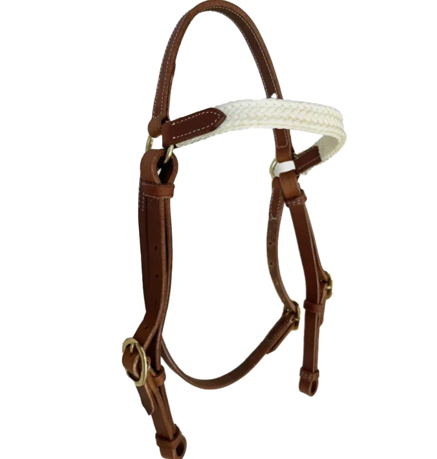 Toprail "KANSAS" USA Waxed Rope Bridle