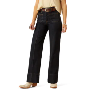 Ariat Women's Ultra High Rise Tomboy Western Utility Wide Leg Jeans
