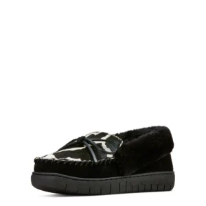 Ariat Women's Ivy Moccasin Slipper - Black Pony